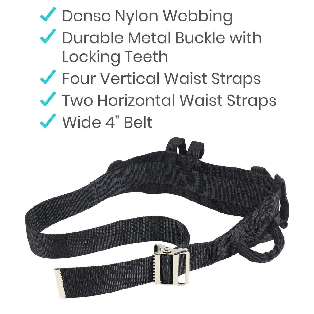 Transfer Belt with Handles - Metal Buckle