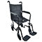 19" Lightweight Aluminum Transport Chair (black)