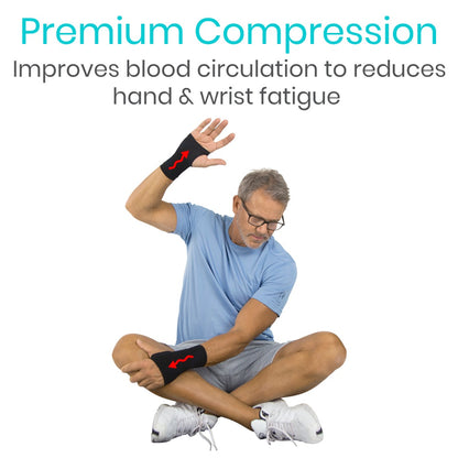 Wrist Compression Sleeve Black