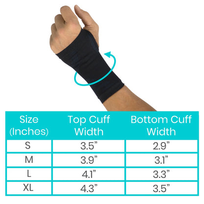 Wrist Compression Sleeve Black