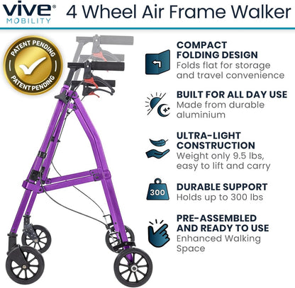 *Inspected Return* 4 Wheel Air Frame Walker