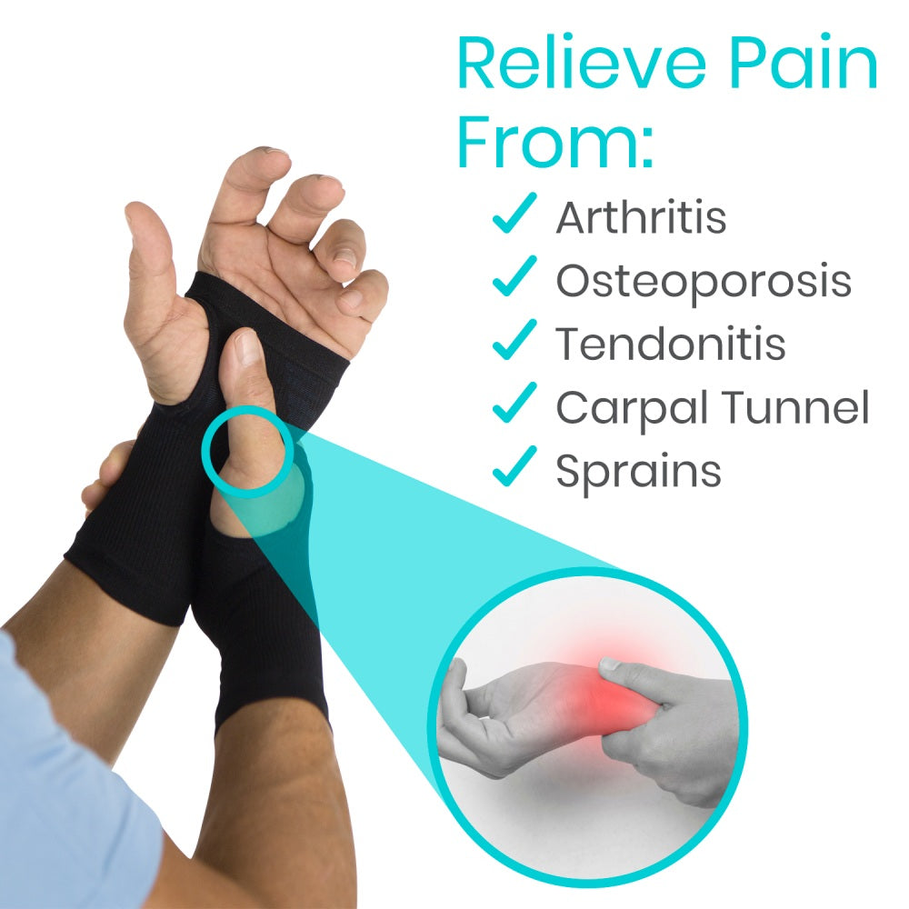 Wrist Compression Sleeve Black