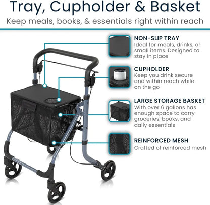 *Inspected Return* Rollator With Cupholder Tray
