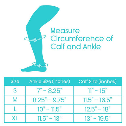Knee High Compression Stockings 15-20mmHg