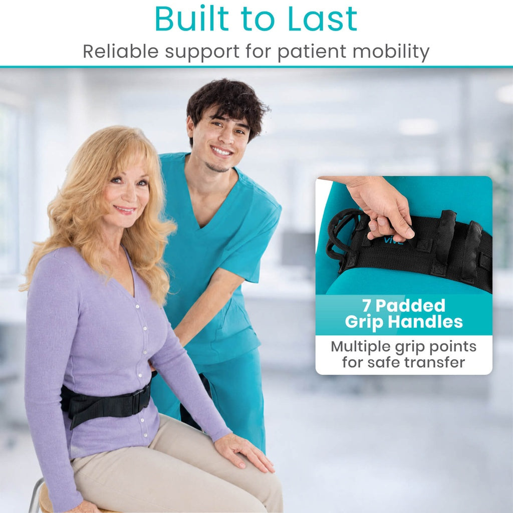Transfer Belt with Handles - Plastic Buckle