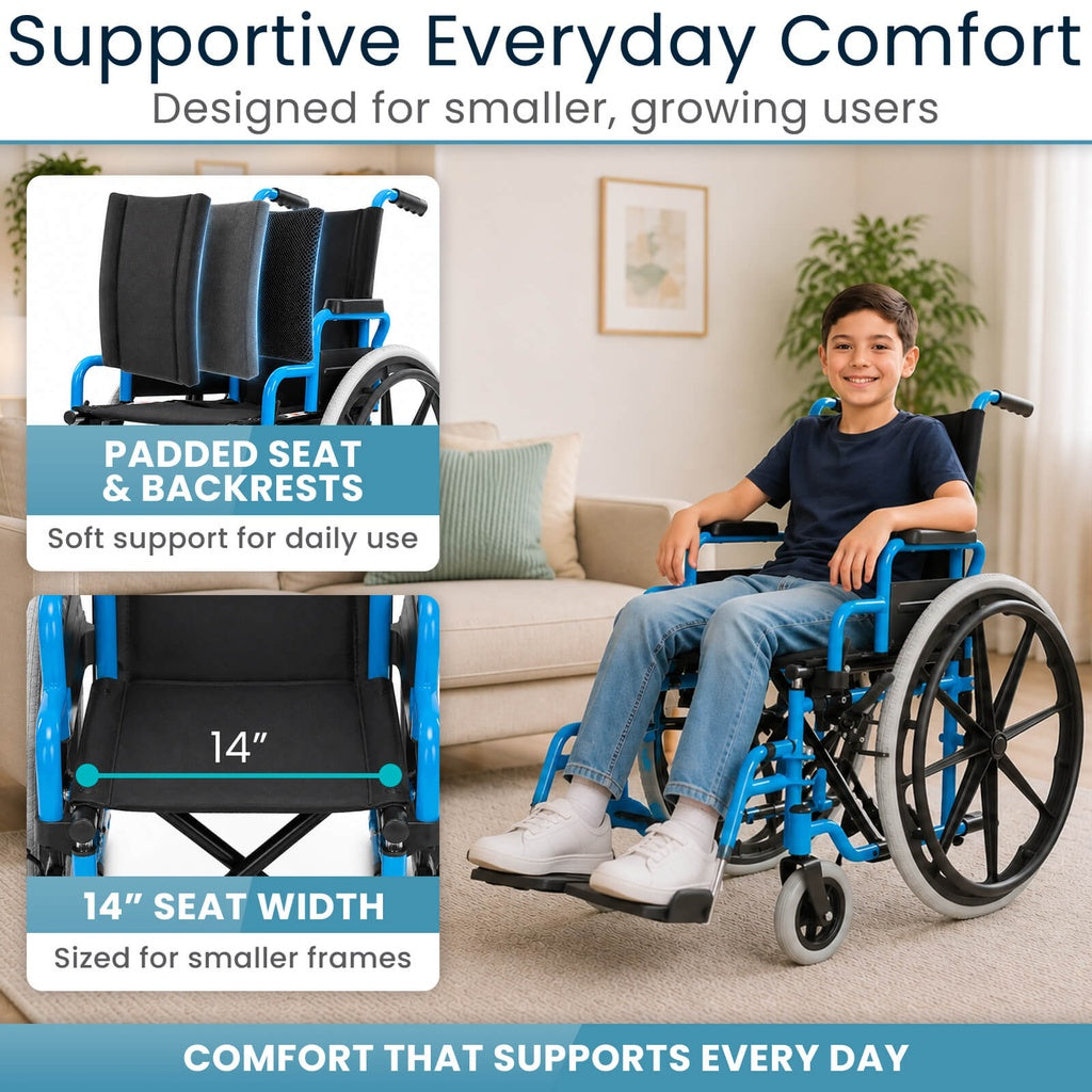 Pediatric Wheelchair (14", 150 lbs)