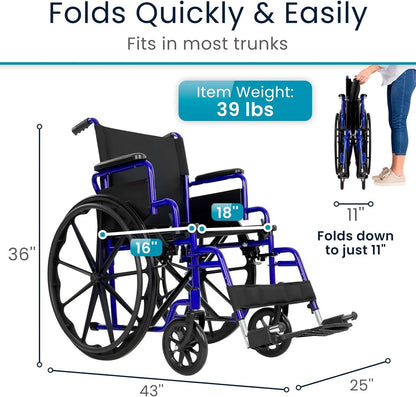 Core Wheelchair (16"-18"-20", 300 lbs)