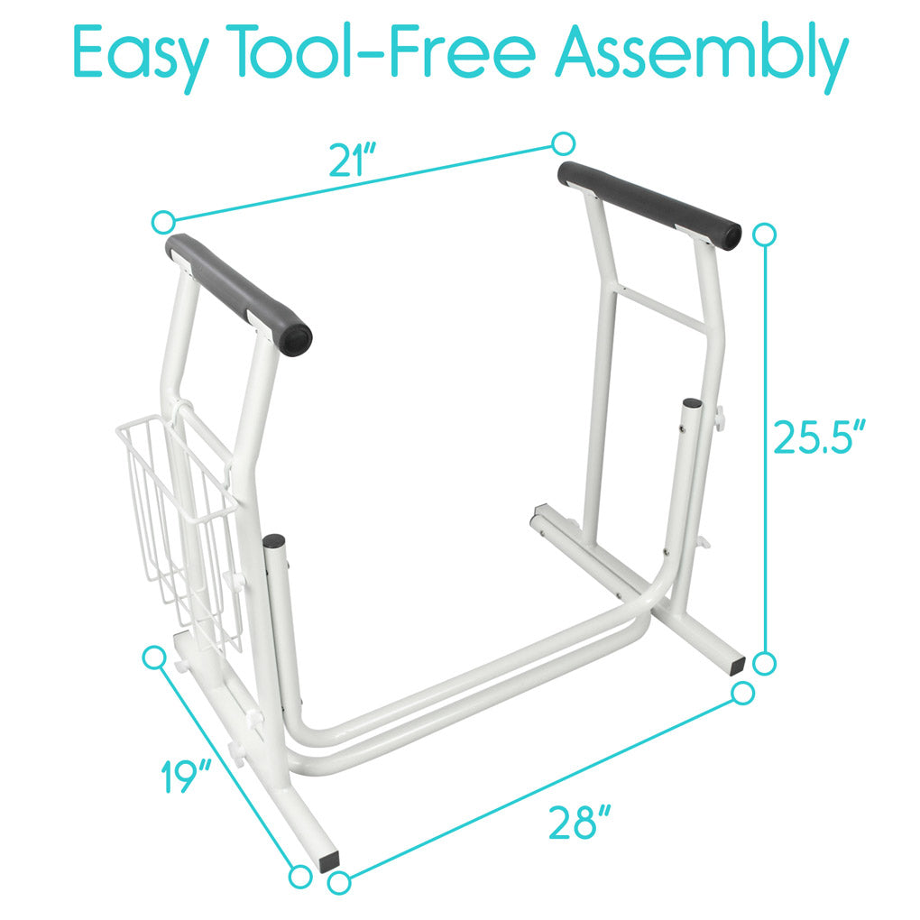*Inspected Return* Stand Alone Toilet Safety Rail