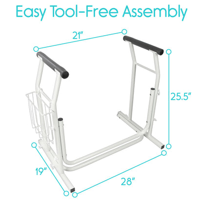 *Inspected Return* Stand Alone Toilet Safety Rail