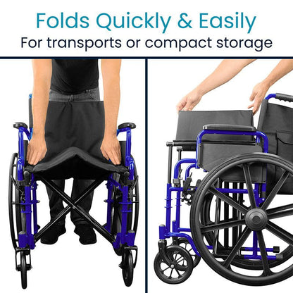 Heavy Duty Wheelchair (20", 400 lbs)