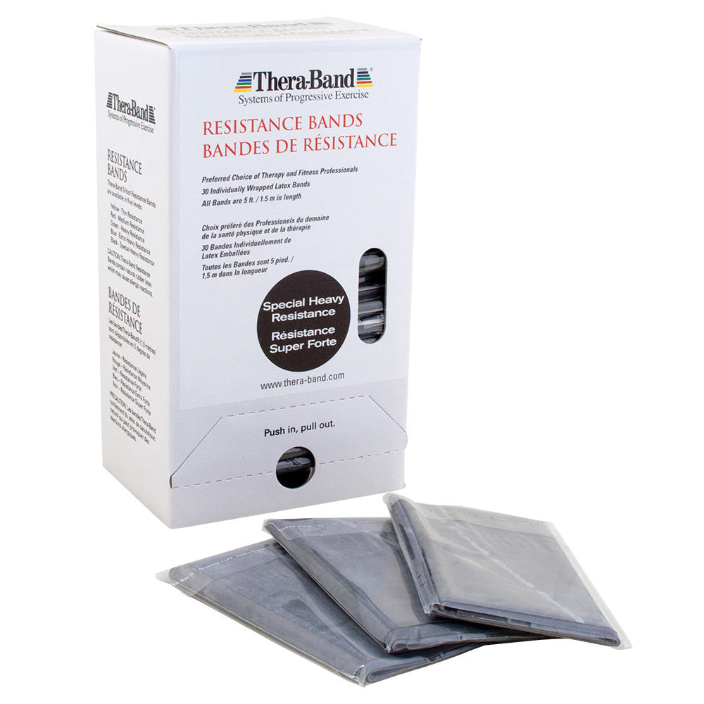 THERA-BAND DISPENSER PACK BLACK SPECIAL HEAVY--------------30 PER BOX