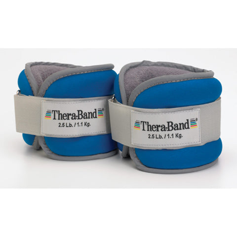 THERA-BAND(R) COMFORT FIT ANKLE & WRIST WEIGHT SET BLUE 5 LB. (TWO 2.5-LB. WEIGHTS)